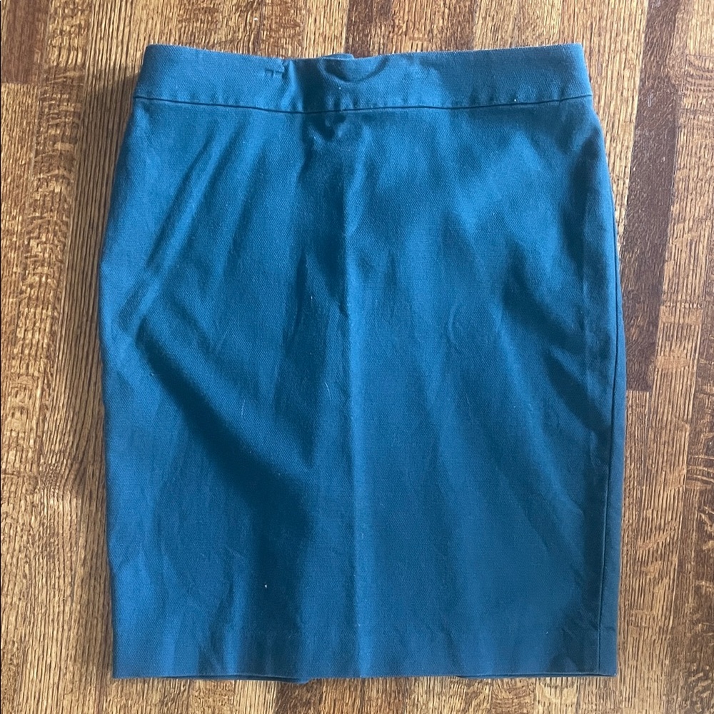 LOFT Blue Knee-Length Pencil Skirt for Work